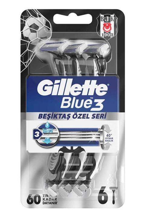 Gillette Gilette Blue 3 Beşiktaş Traş Bıçağı 6 Lı