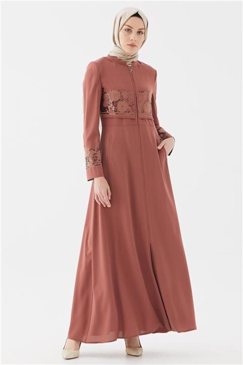 Vivencia Pul Nakışlı Taba Pardesü