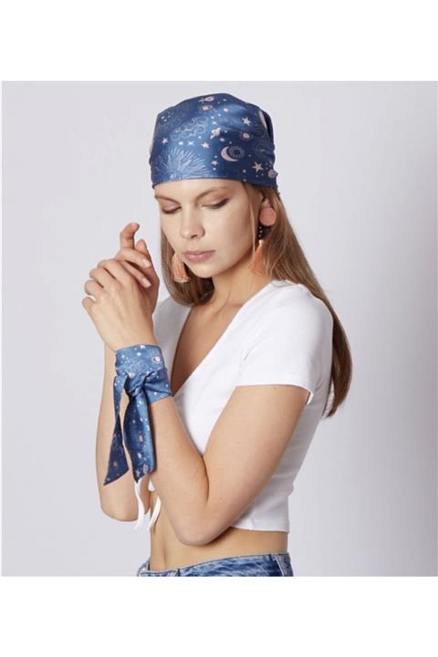 EREDUA Eclipse Blue Bandana Bileklik Set