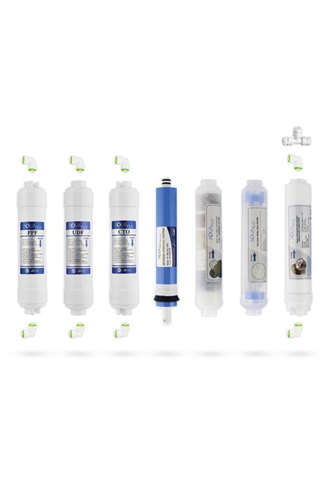 MİLSUART Kapalı Kasa Su Arıtma Cihazı 11li Filtresi Aquaflo Membran Set