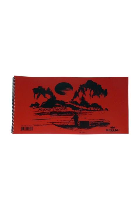 Gürpaş Sipralli Resim Defteri Plastik Kapak 35x50 25yp