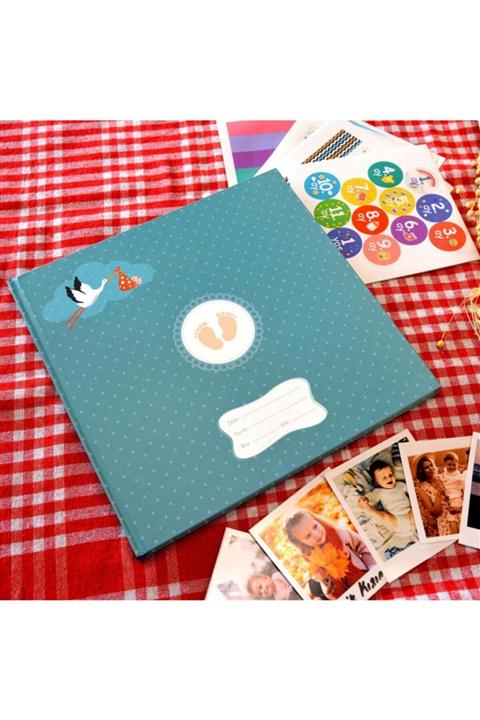 Nobbystar Kendin Tasarla Bebek Ve Çocuk Anı Albüm Kitabı - Bebek Anı Defteri