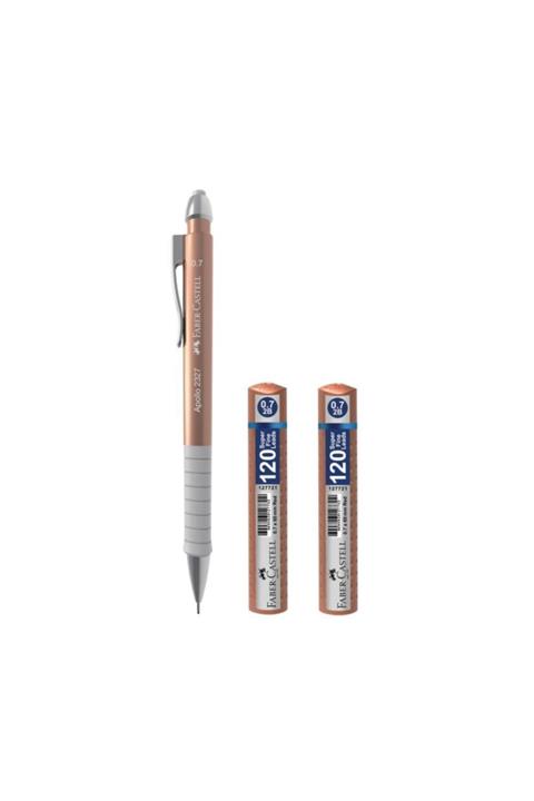 Faber Castell Faber-castell Apollo Versatil Kalem 0.7 Rose Gold + Grip Min 120'li 0.7