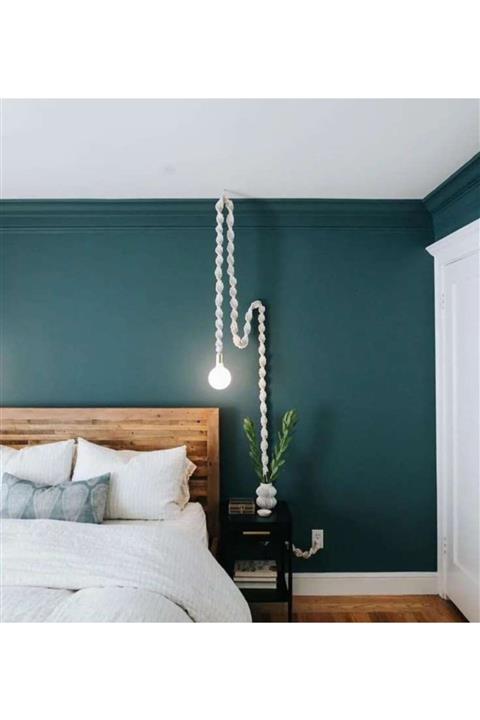 damrali dekorasyonn Makrome Lambader