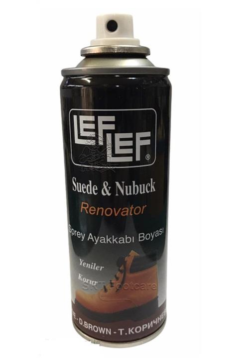 LEFLEF Süet Nubuk Sprey Ayakkabı Bakım Boyası Koyu Kahve