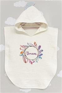BabyLimon Dream 4 Kat Müslin Kapüşonlu Panço - For Baby Serisi