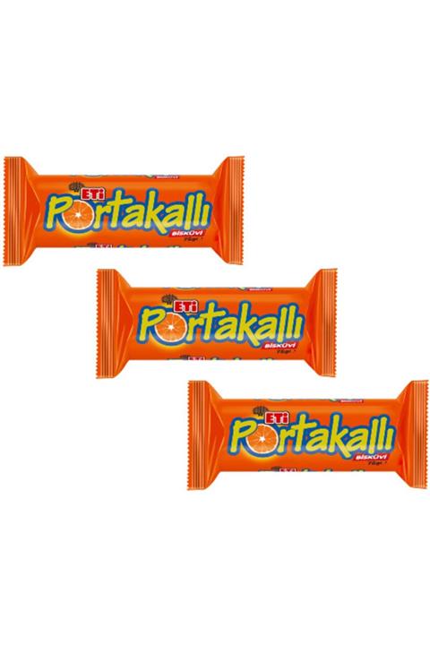 Eti Portakallı Bisküvi 75 Gr. X 3 Adet