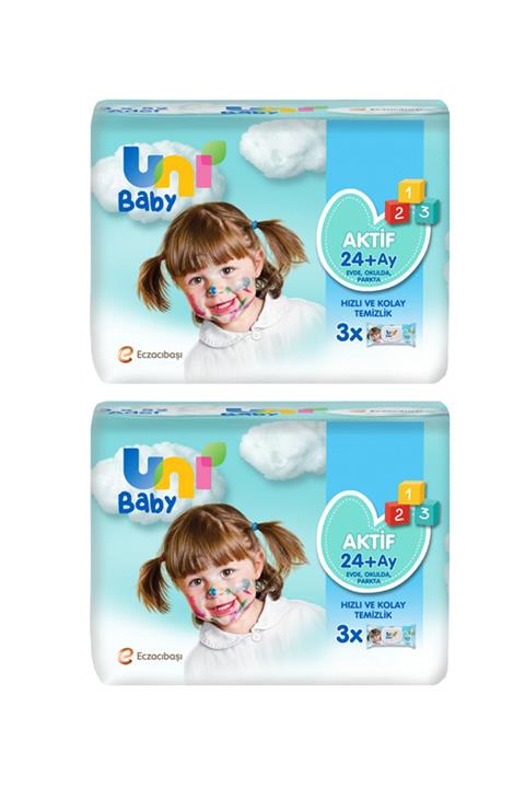 Uni Baby Aktif Islak Mendil 52'li X 6 Adet