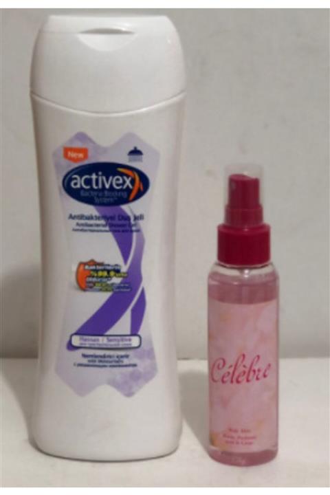 Palmolive Activex Hassas Duş Jeli 450 ml + Avon Clebre Vücut Sprey 100 ml