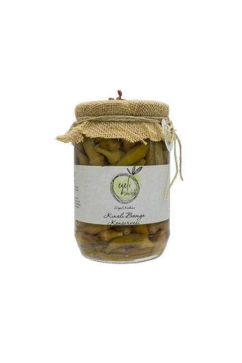 Egeli Market Kınalı Bamya Konservesi Doğal Katkısız 500 gr