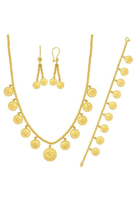 BİLEZİKHANE 22 Ayar Turalı Dorikalı Set 35 Gram