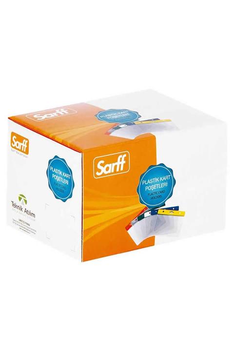 SARFF Kart Poşeti Yatay 7.5x9.5 Cm Beyaz (100 Lü Paket)