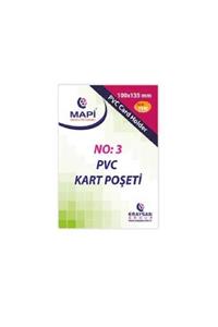 Mapi Pvc Dikey Kart Poşeti No:3 100x135 Mm 100 Lü (1 Paket 100 Adet)