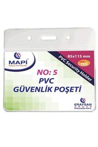 Mapi Kart Poşeti Yatay Güvenlik 85x115 Mm Şeffaf (100 Lü Paket)