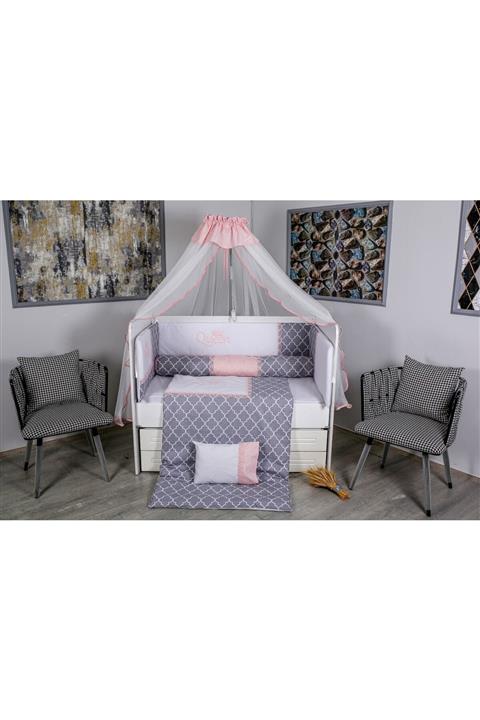 Mini Baby Queen Pembe Bebek Uyku Seti 60x120