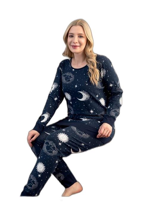Aria's Closet Büyük Beden Yıldız Desenli Pijama Takımı