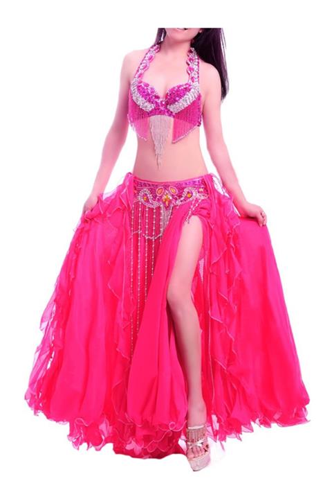 Kaftan Collection Kadın Pembe Kostüm Elbise