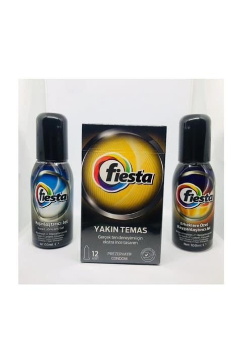 Fiesta Ultra Ince 12'li Prezervatif+2 Adet Kayganlaştırıcı Jel
