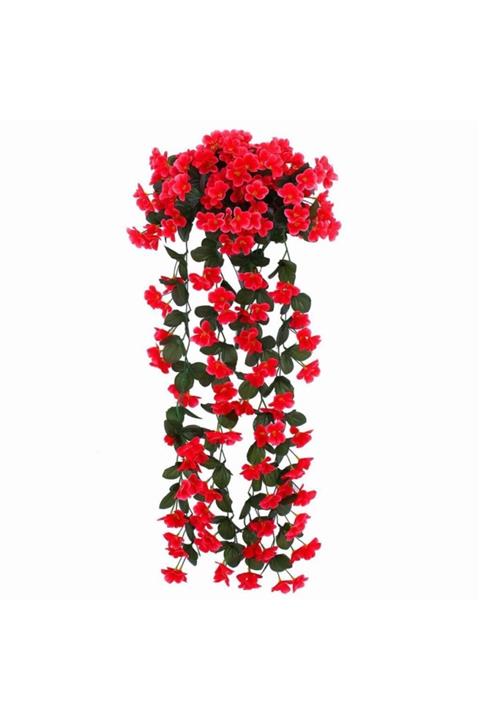 Nettenevime Kırmızı Sarkan Begonvil Yapay Çiçek