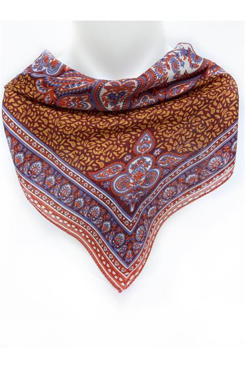 Ma'Polien Kadın Renkli Etnik Desen Fular