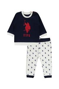 U.S. Polo Assn. Kids Çocuk Lacivert Beyaz Uzun Kollu 2'li Takım