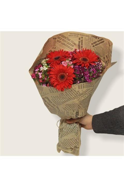 Çiçek Yolla Kırmızı Gerbera Hüsnü Yusuf Buketi