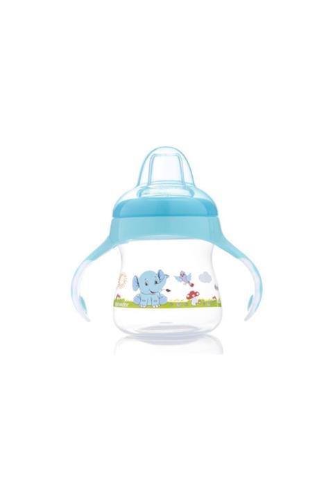 Bebedor 8507 Damla Akıtmaz Bardak Silikon Su Oluklu Turkuaz