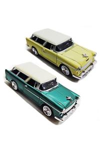 Motor Max Motormax 1:24 1955 Chevy Bel Air Nomad Model Araba