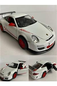 Diecast ,metal Oyuncak Araba Porsche 911 Gt2 Rs 1/36 Ölçek 12 Cm Çek Bırak Lisanslı Model Araba