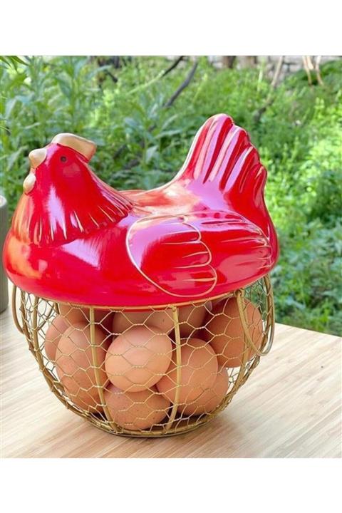 AROW Dubai Dekoratif Yumurta Sepeti Kırmızı