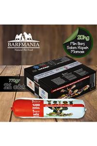 BARFTR Barfmanıa Mıxbarf Salam Paket Köpek Maması Çiğ Gıda 20 Kg (770grx26pkt)