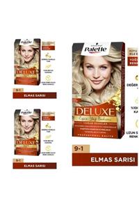 Palette Deluxe Saç Boyası 9-1 Elmas Sarısı 3 Adet