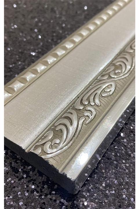 Dekonil Gümüş Sarmaşık Işlemeli Bordür-süpürgelik 7cm (5 Boy-12 Metre )