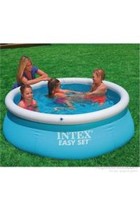 Intex Easy Mavi Renkli Kolay Kurulum Havuz, Büyük Boy Şişme Aile Havuzu, 183x51cm-28101