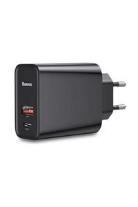 Baseus Speed Pps Quick Charger Usb + Type-c Çıkışlı Şarj Başlık 5a 30w Siyah Ccfs-c01