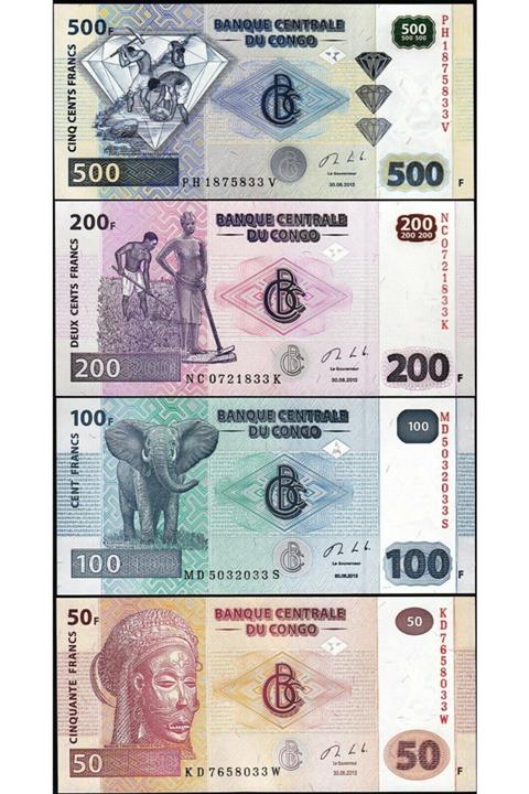 Benim Koleksiyonum Kongo Eski Kağıt Para Seti