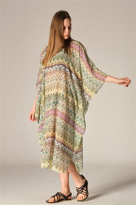 C&City P-15 Kadın Pareo Plaj Elbisesi Yeşil