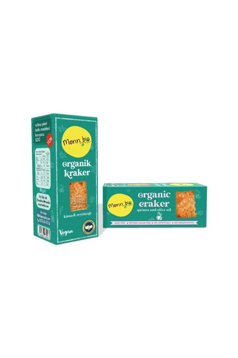 Monn Bio Organik Kinoalı Zeytinyağlı Kraker - 80 G