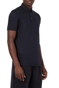 Emporio Armani Erkek Lacivert  Düğmeli Polo T Shirt S 6h1ff6 1jbvz 0929