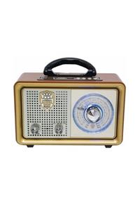 Meir M-110bt Nostaljik Retro Ahşap Bluetooth Fm Radyo