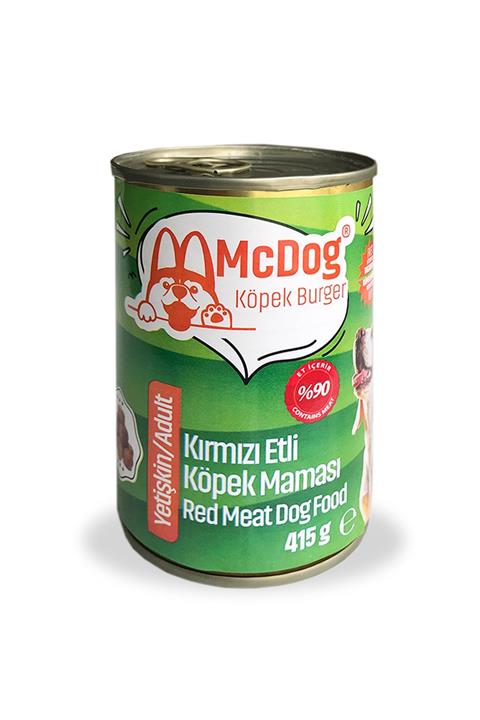 McDog Yetişkin Köpek Burger, Kırmızı Etli Konserve Yaş Köpek Maması
