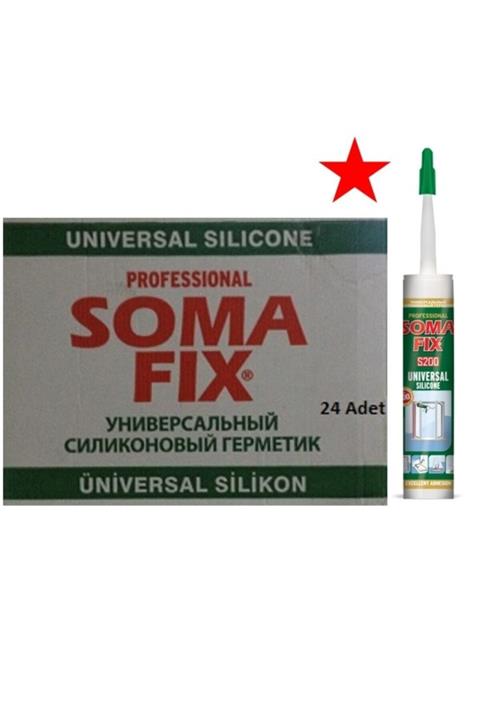 Somafix 24 Adet 320 gr Siyah Asetik Genel Amaçlı Silikon