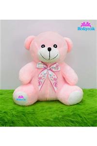 hediyecik Peluş 20 Cm Kurdelalı Sevimli Şirin Pembe Ayıcık