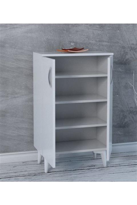 Dekor Mobilya Beyaz Ayakkabılık