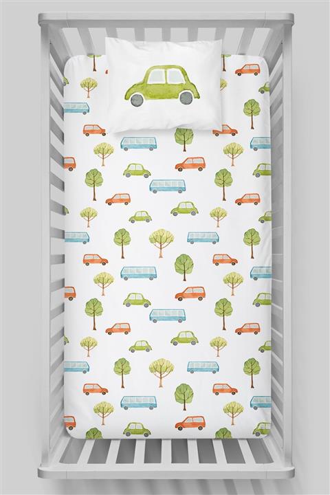 Tuğba Kuğu Pure Baby Serisi Organik Pamuk Saten Lastikli Çarşaf Seti 70x130