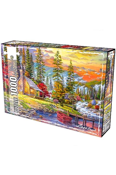 LAÇO KİDS Gölde Gün Batımı 1000 Parça Puzzle