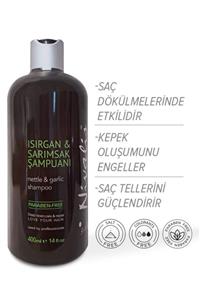 Nivalis Isırgan Sarımsak Şampuanı Saç Dökülmelerine Karışı Yağlı Saçlar İçin 400 ML Şampuan