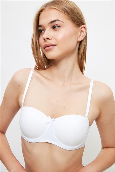 TRENDYOLMİLLA Beyaz İçi Boş Straplez Sütyen THMSS21SU0145