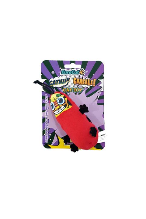Eurocat Kedi Oyuncağı Kırmızı Tırtıl 15cm