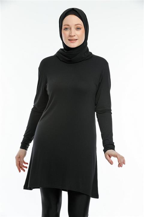 YCG GİYİM Kadın Siyah Tunik